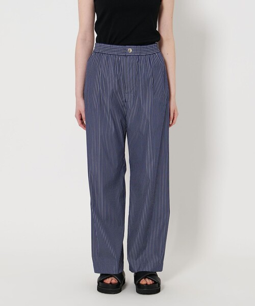 UNITED ARROWS TOKYO ドビースリム ストライプ パンツ ストライプ タック イージーパンツ（その他パンツ）｜UNITED