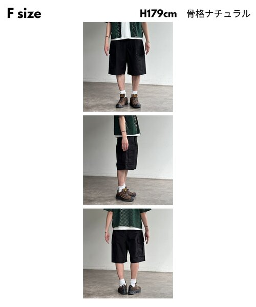 CPCM（シーピーシーエム）の「カーゴショーツ（その他パンツ・メンズ・グレー/アイボリー/ブラック/カーキ・FREE）」の8枚目の写真