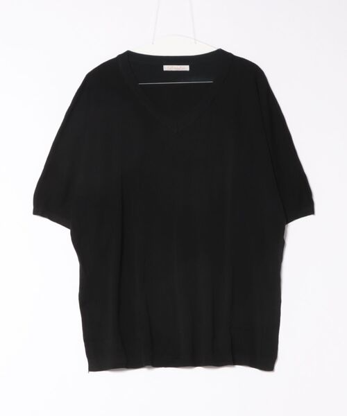 BANICO（バニコ）の「リラックスVネックニットトップス (SS)（ニット/セーター・レディース・ブラック/ライトグレー/ダークグレー/ベージュ・FREE）」の14枚目の写真