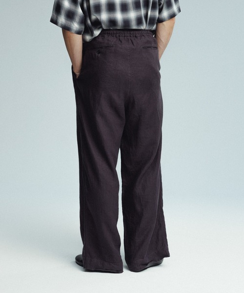 ADAM ET ROPE'（アダムエロペ）の「ワイド イージー リネンパンツ / セットアップ可能（その他パンツ・メンズ・ブラック/カーキ/ネイビー・M/L）」の14枚目の写真
