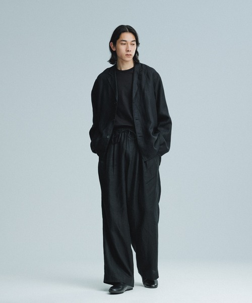 ADAM ET ROPE'（アダムエロペ）の「ワイド イージー リネンパンツ / セットアップ可能（その他パンツ・メンズ・ブラック/カーキ/ネイビー・M/L）」の19枚目の写真