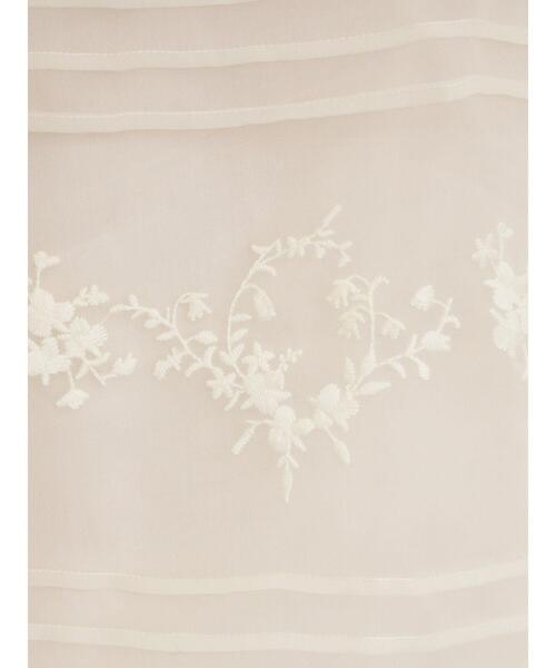 Samansa Mos2(サマンサ モスモス)の「オーガンジー刺繍スカート(スカート・レディース・ブラック/オフホワイト/キナリ・F)」の15枚目の写真