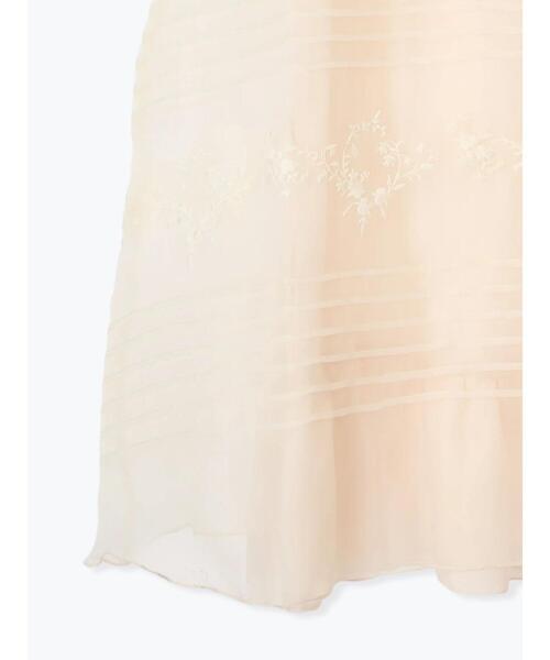 Samansa Mos2(サマンサ モスモス)の「オーガンジー刺繍スカート(スカート・レディース・ブラック/オフホワイト/キナリ・F)」の7枚目の写真