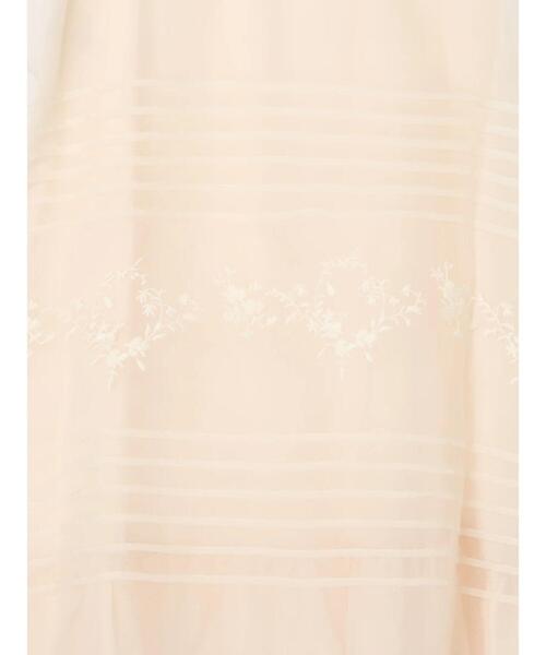 Samansa Mos2(サマンサ モスモス)の「オーガンジー刺繍スカート(スカート・レディース・ブラック/オフホワイト/キナリ・F)」の5枚目の写真