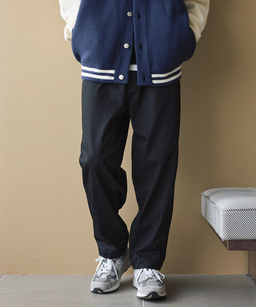 Firsthand（ファーストハンド）の「Firsthand/ファーストハンド ワイドシルエット ドロストチノパンツ / テーパードシルエット イージーチノパンツ（チノパンツ・メンズ・チャコールグレー/ブラック/ネイビー・M/L）」の8枚目の写真