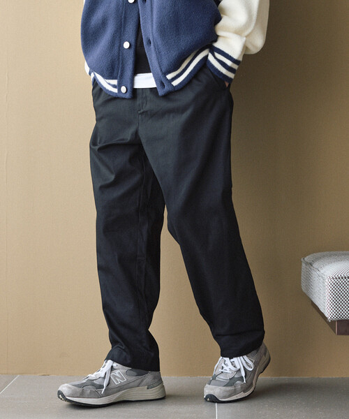 Firsthand（ファーストハンド）の「Firsthand/ファーストハンド ワイドシルエット ドロストチノパンツ / テーパードシルエット イージーチノパンツ（チノパンツ・メンズ・チャコールグレー/ブラック/ネイビー・M/L）」の11枚目の写真