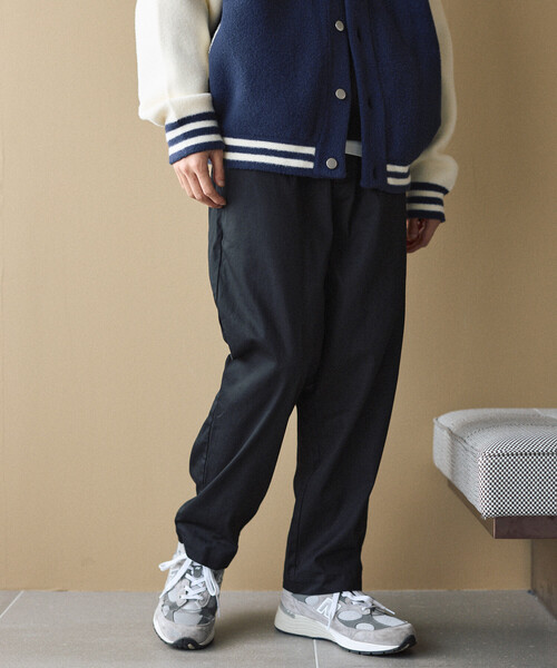 Firsthand（ファーストハンド）の「Firsthand/ファーストハンド ワイドシルエット ドロストチノパンツ / テーパードシルエット イージーチノパンツ（チノパンツ・メンズ・チャコールグレー/ブラック/ネイビー・M/L）」の14枚目の写真