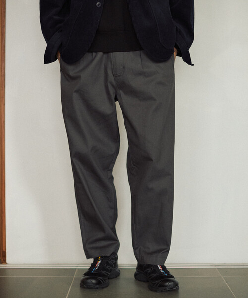 Firsthand（ファーストハンド）の「Firsthand/ファーストハンド ワイドシルエット ドロストチノパンツ / テーパードシルエット イージーチノパンツ（チノパンツ・メンズ・チャコールグレー/ブラック/ネイビー・M/L）」の21枚目の写真