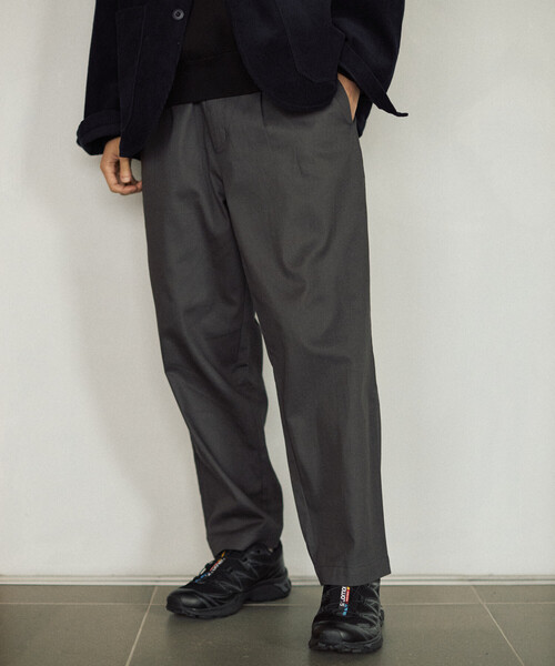 Firsthand（ファーストハンド）の「Firsthand/ファーストハンド ワイドシルエット ドロストチノパンツ / テーパードシルエット イージーチノパンツ（チノパンツ・メンズ・チャコールグレー/ブラック/ネイビー・M/L）」の22枚目の写真