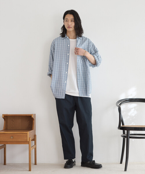 Firsthand(ファーストハンド)の「Firsthand/ファーストハンド ワイドシルエット ドロストチノパンツ / テーパードシルエット イージーチノパンツ(チノパンツ・メンズ・チャコールグレー/ブラック/ネイビー・M/L)」の19枚目の写真