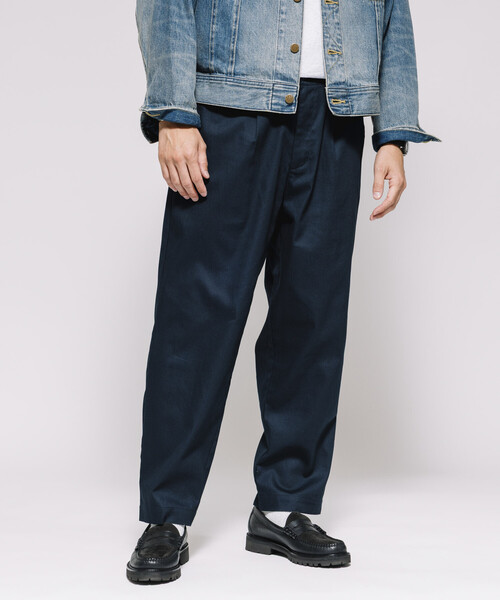 Firsthand(ファーストハンド)の「Firsthand/ファーストハンド ワイドシルエット ドロストチノパンツ / テーパードシルエット イージーチノパンツ(チノパンツ・メンズ・チャコールグレー/ブラック/ネイビー・M/L)」の12枚目の写真