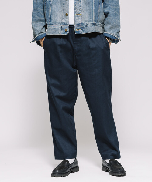 Firsthand(ファーストハンド)の「Firsthand/ファーストハンド ワイドシルエット ドロストチノパンツ / テーパードシルエット イージーチノパンツ(チノパンツ・メンズ・チャコールグレー/ブラック/ネイビー・M/L)」の13枚目の写真