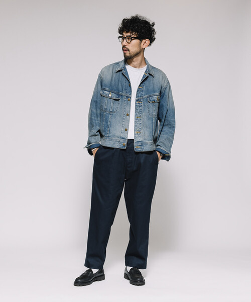 Firsthand(ファーストハンド)の「Firsthand/ファーストハンド ワイドシルエット ドロストチノパンツ / テーパードシルエット イージーチノパンツ(チノパンツ・メンズ・チャコールグレー/ブラック/ネイビー・M/L)」の19枚目の写真