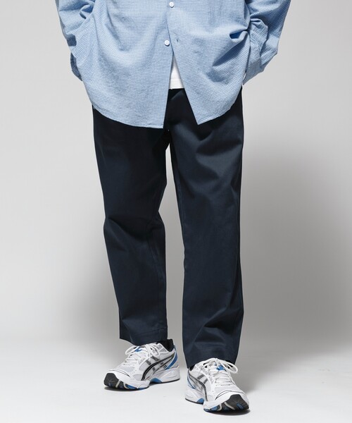 Firsthand（ファーストハンド）の「Firsthand/ファーストハンド ワイドシルエット ドロストチノパンツ / テーパードシルエット イージーチノパンツ（チノパンツ・メンズ・チャコールグレー/ブラック/ネイビー・M/L）」の4枚目の写真