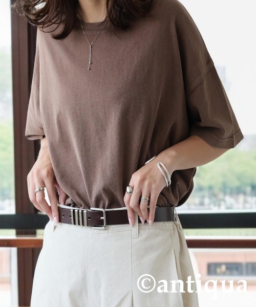antiqua(アンティカ)の「本革ベルト(ベルト・レディース・ブラウン/ブラック・FREE)」の4枚目の写真