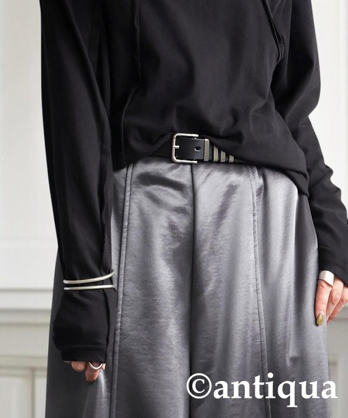 antiqua(アンティカ)の「本革ベルト(ベルト・レディース・ブラウン/ブラック・FREE)」の10枚目の写真