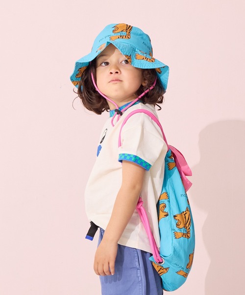 MARKEY'S(マーキーズ)の「【UVカット/水陸両用】総柄サファリハット(ハット・キッズ・ライトブルー/マルチ/ピンク/ベージュ・M/S/L)」の17枚目の写真