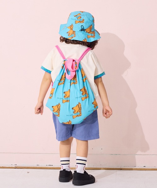 MARKEY'S(マーキーズ)の「【UVカット/水陸両用】総柄サファリハット(ハット・キッズ・ライトブルー/マルチ/ピンク/ベージュ・M/S/L)」の8枚目の写真