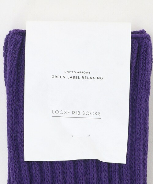 green label relaxing（グリーンレーベルリラクシング）の「GLR ルーズ ソックス（ソックス/靴下・メンズ・オレンジ/ブラック/ホワイト/ダークグレー/パープル/ケリーグリーン/ベージュ・FREE）」の22枚目の写真