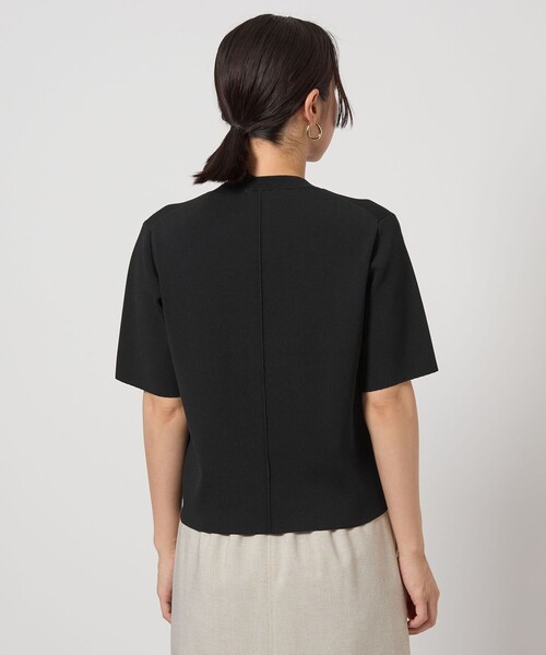 green label relaxing（グリーンレーベルリラクシング）の「【WEB限定】＜at ease＞ サマー ニット TEE -ウォッシャブル・接触冷感・UVカット-（ニット/セーター・レディース・コバルトブルー/ブラック/オフホワイト・FREE）」の18枚目の写真