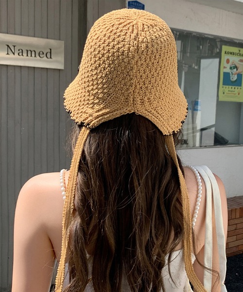 Revo.（レボ）の「【リボン付き】スカラップ サーモ チューリップハット（ハット・レディース・ブラック/ホワイト/ブラウン/アイボリー・FREE）」の10枚目の写真