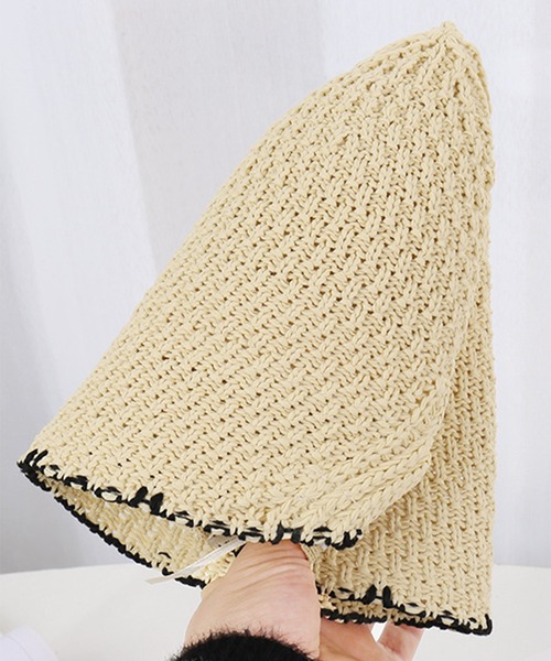 Revo.（レボ）の「【リボン付き】スカラップ サーモ チューリップハット（ハット・レディース・ブラック/ホワイト/ブラウン/アイボリー・FREE）」の19枚目の写真