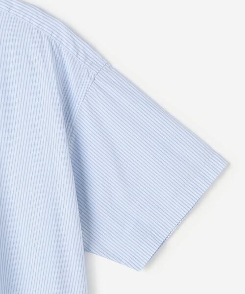 GYMPHLEX(ジムフレックス)の「Gymphlex | コットンストライプ ボタンダウン半袖シャツ MEN(シャツ/ブラウス・メンズ・ブルー系その他/グリーン系その他・S/L/M)」の3枚目の写真