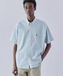 Gymphlex半袖シャツ Gymphlex | コットン ボタンダウン半袖シャツ MEN