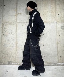 ROARINGRAD（ロアリングラド）の「【ROARINGRAD】WASHED DENIM CARPENTER PANTS / 【ロアリングラド】ウォッシュドワイドデニムパンツ（デニムパンツ）」
