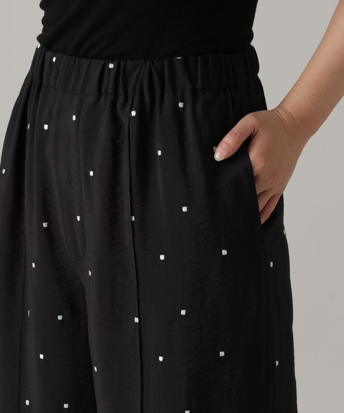 A part by(アパートバイ)の「ドットシシュウパンツ(その他パンツ・レディース・ブラック/ブラウン/オフホワイト・FREE)」の15枚目の写真