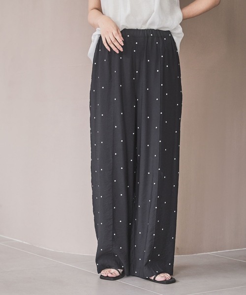 パンツ Vintage24 VINTAGE BIO WASHED COTTON TWILL WIDE EASY PANTS