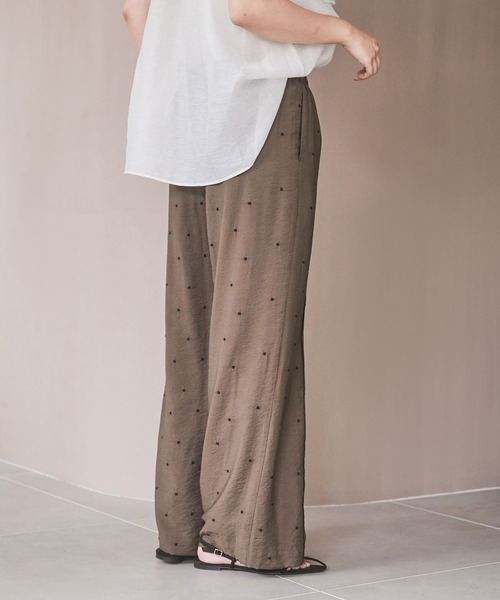 最終価格/新品タグ付き【A part by/アパート バイ】ドットシシュウパンツ セール】ドットシシュウパンツ（その他パンツ）｜A part by