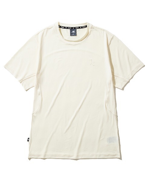 Kinetics(キネティクス)の「New Balance Klutch Men's Mesh Performance T-Shirt(ニューバランス クラッチ メッシュ パフォーマンスTシャツ)(Tシャツ/カットソー・メンズ・ベージュ系/グリーン系/イエロー系・MEDIUM/LARGE/X-LARGE)」の4枚目の写真