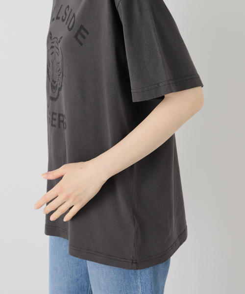JOURNAL STANDARD LUXE Tシャツ 半袖 グレー プリントT(CREW)（Tシャツ／カットソー）｜journal standard