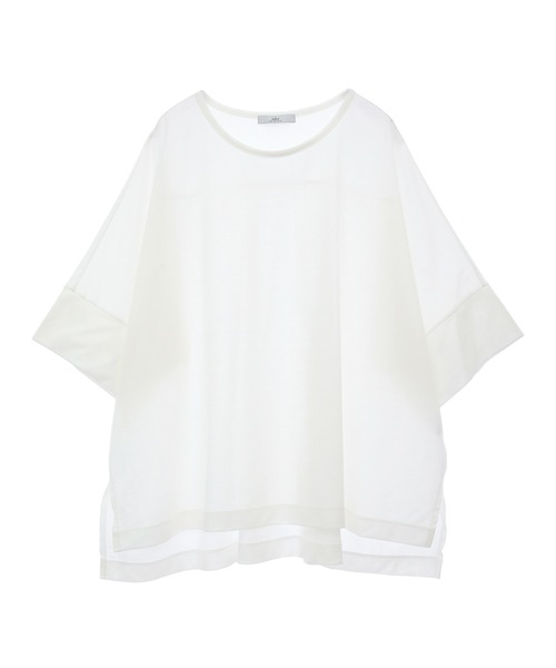 tシャツ Julier ロイヤルクロス天竺半袖トップス レディース Julier ロイヤルクロス天竺半袖トップス（Tシャツ/カットソー