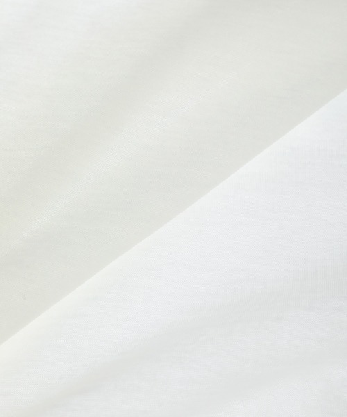 Julier Yoga and Relax（ジュリエヨガアンドリラックス）の「Julier ロイヤルクロス天竺半袖トップス（Tシャツ/カットソー・レディース・ホワイト/ネイビー/オレンジ・FREE）」の8枚目の写真