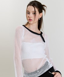 SM CROSS MESH KNIT