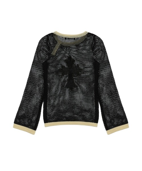 SM CROSS MESH KNIT（ニット/セーター）｜LUVISTRUE（ラヴイズ