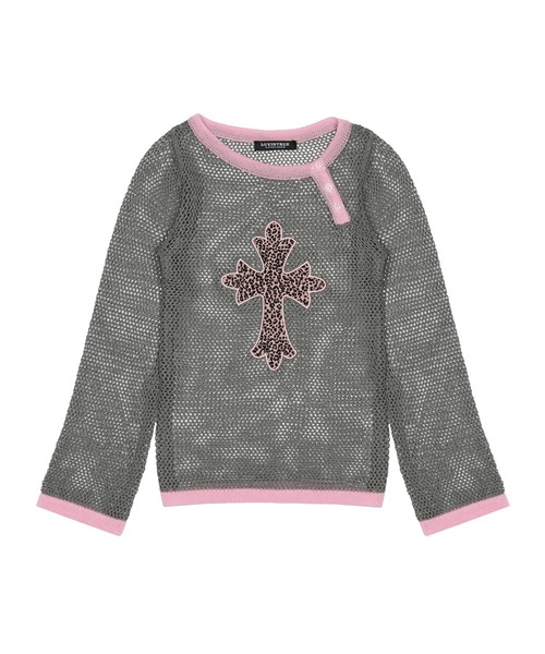 UNALLOYED★韓国★男女兼用★人気★MESH KNIT STRING BAG 4色 SM CROSS MESH KNIT(ニット/セーター)|LUVISTRUE(ラヴイズ