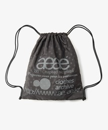 aeae（エーイーエーイー）の「WEB LOGO GYM SACK（バックパック/リュック）」