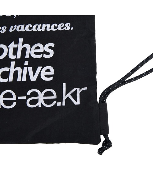 aeae（エーイーエーイー）の「WEB LOGO GYM SACK（バックパック/リュック・レディース・シルバー/ブラック/ブラック系その他/グレー/ブルー/ブラウン・FREE）」の12枚目の写真