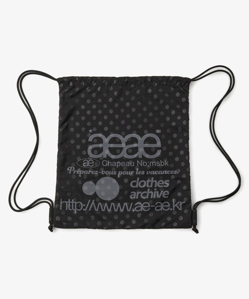 aeae（エーイーエーイー）の「WEB LOGO GYM SACK（バックパック/リュック・レディース・シルバー/ブラック/ブラック系その他/グレー/ブルー/ブラウン・FREE）」の18枚目の写真