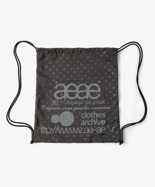 aeae（エーイーエーイー）の「WEB LOGO GYM SACK（バックパック/リュック・レディース・シルバー/ブラック/ブラック系その他/グレー/ブルー/ブラウン・FREE）」の15枚目の写真