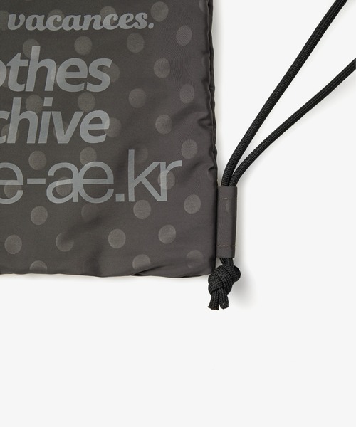 aeae（エーイーエーイー）の「WEB LOGO GYM SACK（バックパック/リュック・レディース・シルバー/ブラック/ブラック系その他/グレー/ブルー/ブラウン・FREE）」の13枚目の写真