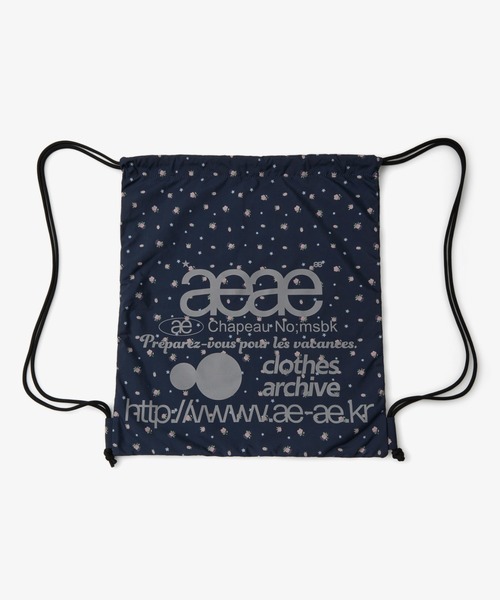 aeae(エーイーエーイー)の「WEB LOGO GYM SACK(バックパック/リュック・レディース・シルバー/ブラック/ブラック系その他/グレー/ブルー/ブラウン/チャコールグレー/ネイビー/ホワイト/アイボリー・FREE)」の14枚目の写真
