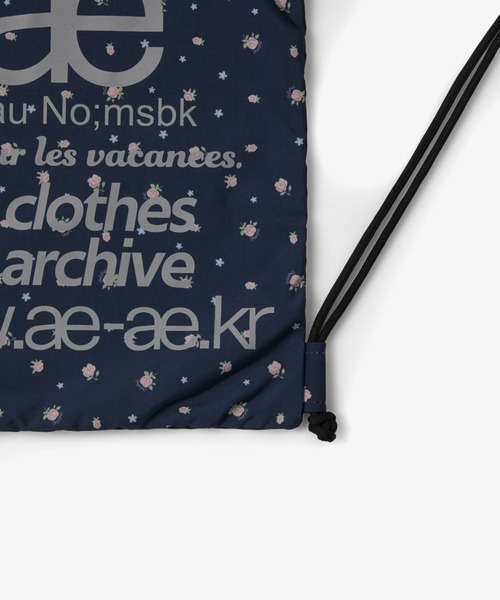 aeae(エーイーエーイー)の「WEB LOGO GYM SACK(バックパック/リュック・レディース・シルバー/ブラック/ブラック系その他/グレー/ブルー/ブラウン/チャコールグレー/ネイビー/ホワイト/アイボリー・FREE)」の16枚目の写真