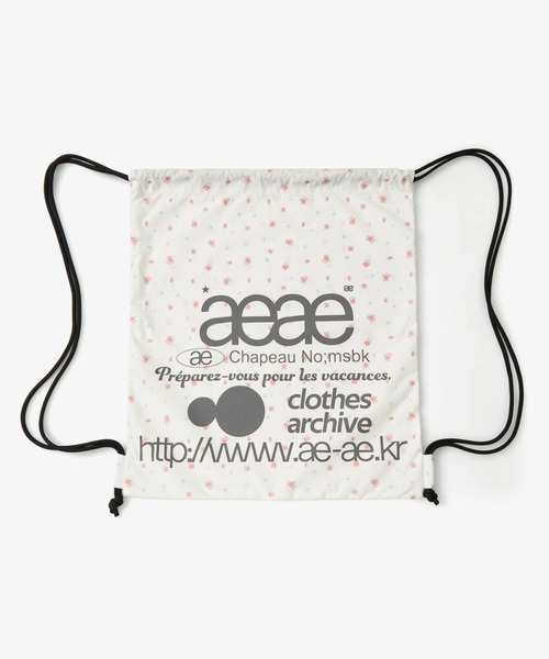 aeae(エーイーエーイー)の「WEB LOGO GYM SACK(バックパック/リュック・レディース・シルバー/ブラック/ブラック系その他/グレー/ブルー/ブラウン/チャコールグレー/ネイビー/ホワイト/アイボリー・FREE)」の17枚目の写真