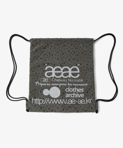 aeae(エーイーエーイー)の「WEB LOGO GYM SACK(バックパック/リュック・レディース・シルバー/ブラック/ブラック系その他/グレー/ブルー/ブラウン/チャコールグレー/ネイビー/ホワイト/アイボリー・FREE)」の20枚目の写真