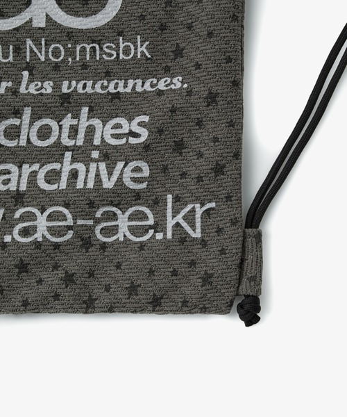 aeae(エーイーエーイー)の「WEB LOGO GYM SACK(バックパック/リュック・レディース・シルバー/ブラック/ブラック系その他/グレー/ブルー/ブラウン/チャコールグレー/ネイビー/ホワイト/アイボリー・FREE)」の22枚目の写真