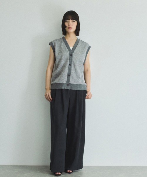 VICKY（ビッキー）の「タンブラーオックスタックパンツ≪手洗い可能≫（スラックス・レディース・イエロー/ライトグレー/チャコールグレー・M）」の5枚目の写真